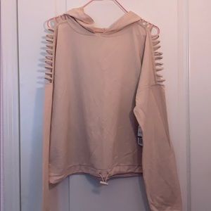 F21- knit top w/hoodie